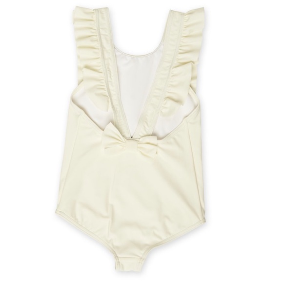 Dot Dot Ivory Ruffle 1pc Swimsuit - Picture 2 of 5